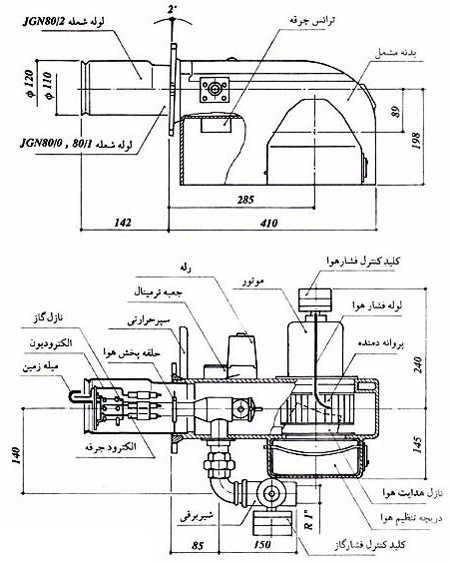 قطعات مشعل گازی ایران رادیاتور