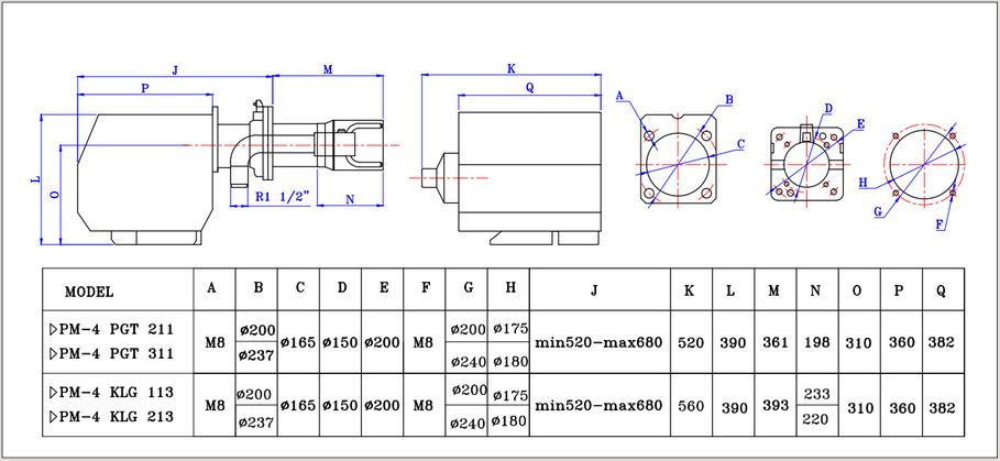 مشخصات مشعل pm4-pgt211