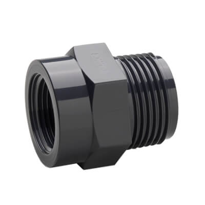 تبدیل روپیچ توپیچ 1/2 1*2-PP اینچ UPVC