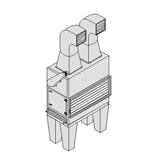 یونیت هیتر صنعتی زمینی تهویه آریا TU 100-200 W