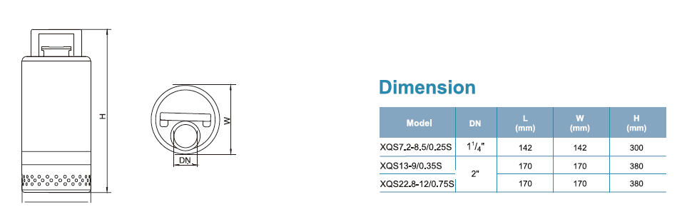 پمپ کف کش لیو مدل XQS22.8-12/0.75S