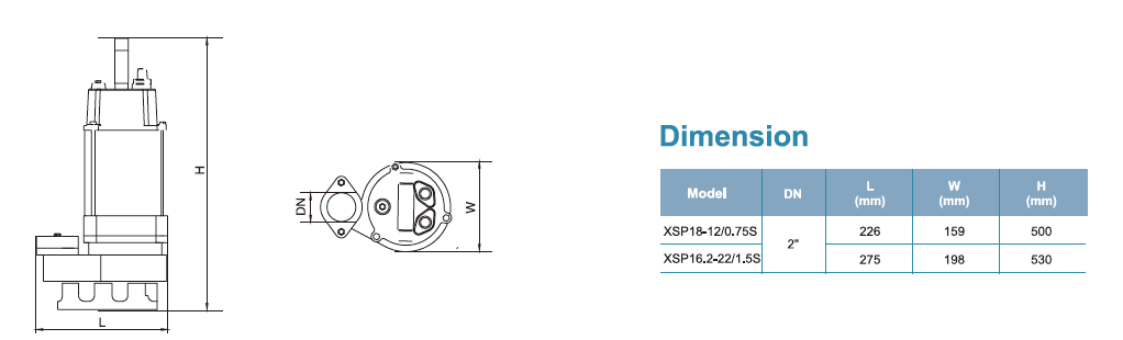  پمپ لجن کش لیو مدل XSP18-12/0.75S