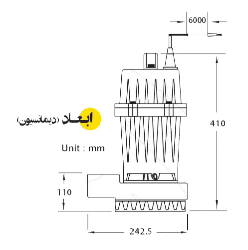 پمپ کفکش اسپیکو 2 اینچ مخصوص آب های کثیف مدل S18-A