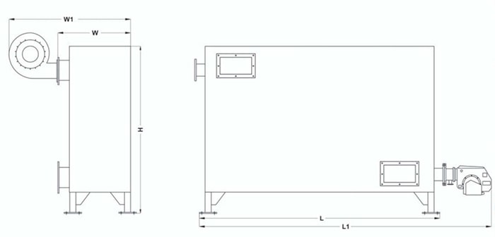 کوره هوای گرم دابو صنعت مدل HD-75