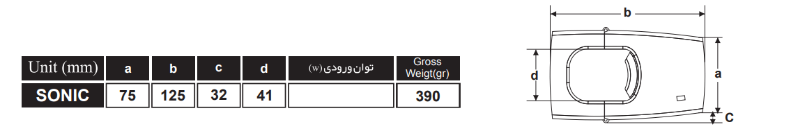 سختی گیر فرا الکتریک مدل SONIC