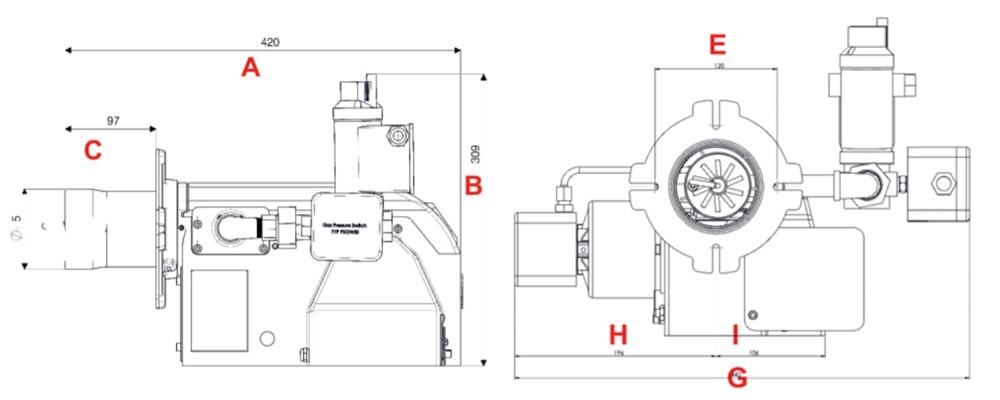 مشعل گازی شوفاژکار مدل CKI-G120