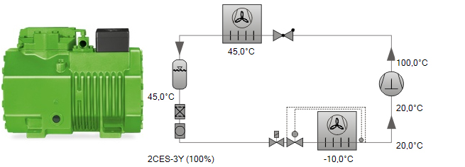 کمپرسور بیتزر 3 اسب رفت و برگشتی مدل 2CES-3Y