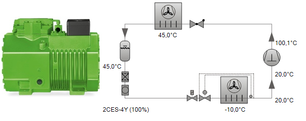 کمپرسور بیتزر 3 اسب رفت و برگشتی مدل 2CES-3Y