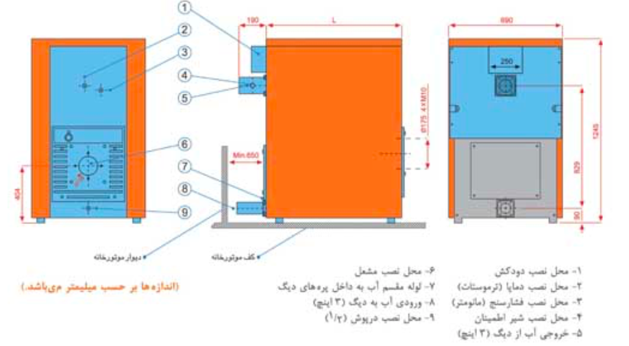 دیگ چدنی MI3 مدل 5 پره M-5