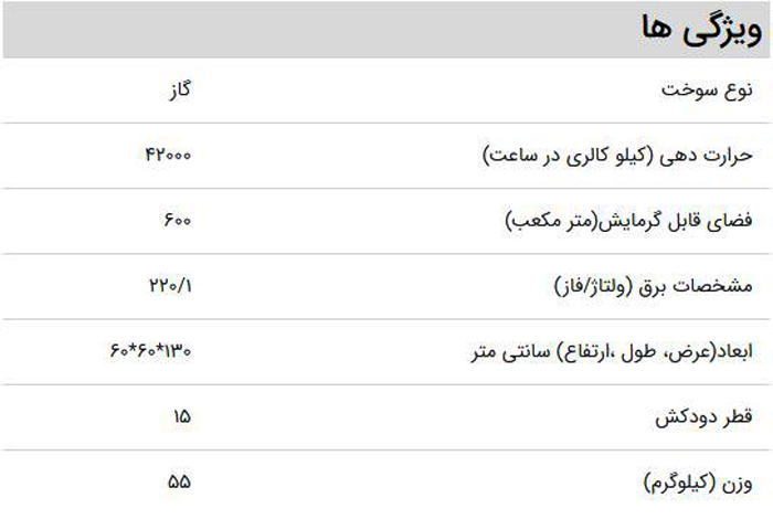 بخاری کارگاهی گرمسال مدل GL610