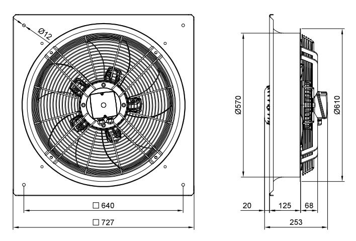 فن آکسیال دمنده یوروونت مدل VIB-56R4T3