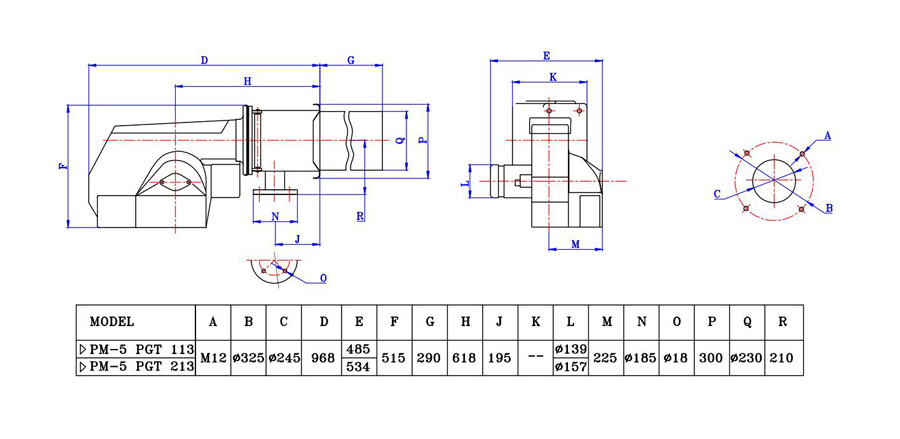 مشعل گازی پارس مشعل PM5-PGT-113