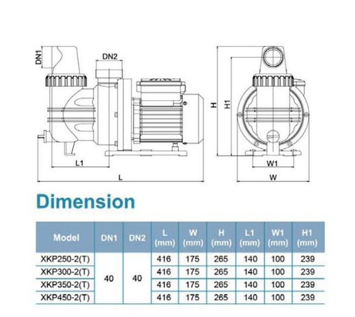 پمپ استخری لئو مدل XKP450-2