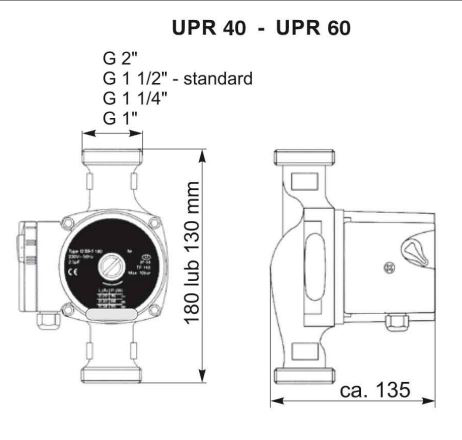 پمپ سیرکولاتور سیستما مدل UPR 25/60-180