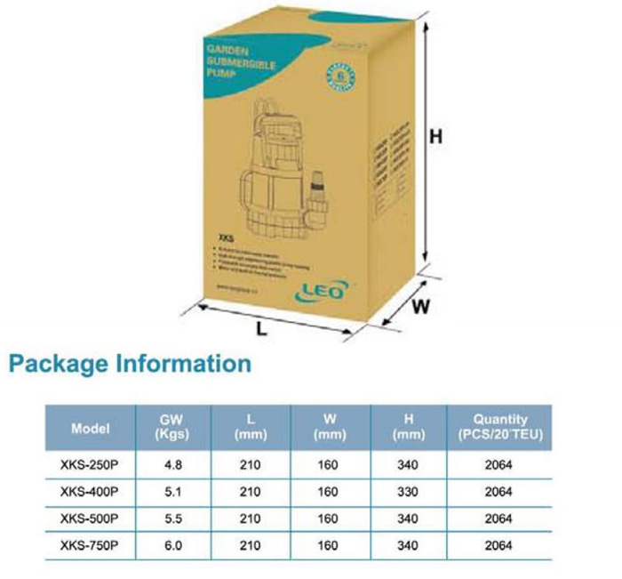 پمپ کفکش لئو مدل XKS-400P
