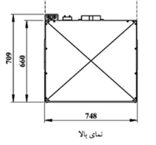 کوره هوای گرم گازوئیلی انرژی مدل700