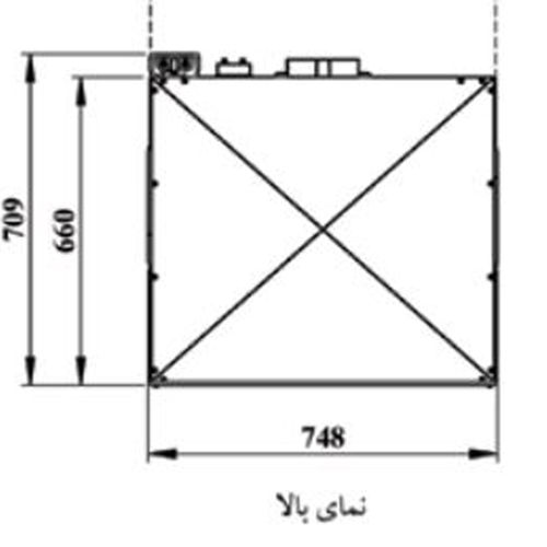 کوره هوای گرم گازی انرژی مدل760 