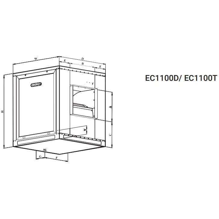 کولر آبی سلولزی انرژی 3 فاز 1100 ( EC11)