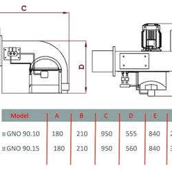 مشعل گازوئیلی گرم ایران GNO90/15