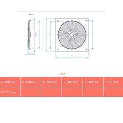 هواکش دمنده قاب دار ایلکای مدل VIK-70Z6T3	