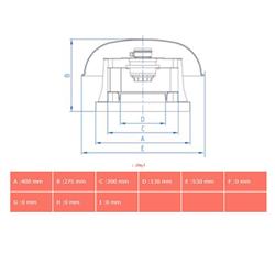 هواکش سقفی قارچی دمنده مدل REB-20/10L6S		