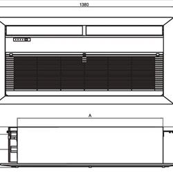 فن کویل تهویه کاستی یک طرفه اوشان CO-300