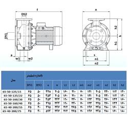 پمپ آب لیو تک پروانه استیل مدل XZS 65-40-125/2.2