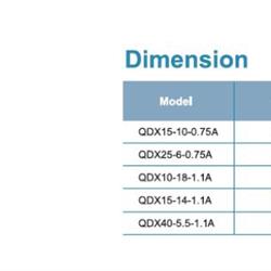  پمپ کف کش لیو چدنی فلوتر دار QDX 10-18-1.1A