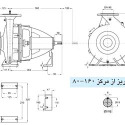 پمپ آب پمپیران مدل 160-80 با موتور 1.5 کیلووات