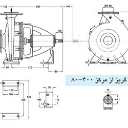 پمپ آب پمپیران مدل 400-80 با موتور 30 کیلووات