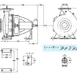 پمپ آب پمپیران مدل 400-100 با موتور 22 کیلووات