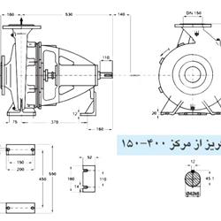 پمپ آب پمپیران مدل 400-150 با موتور 90 کیلووات