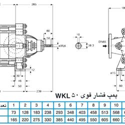 پمپ آب فشار قوی پمپیران مدل WKL50-3 با موتور 2900 دور