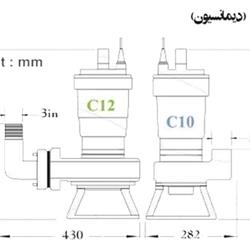 پمپ لجن کش اسپیکو 3 اینچ مخصوص لجن های الیاف دار مدل C-12