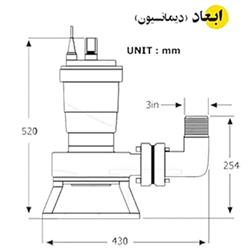 پمپ لجن کش اسپیکو مخصوص لجن های معمولی مدل I-15-1-A