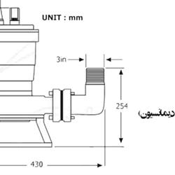 پمپ لجن کش اسپیکو 3 اینچ با تیغه های برنده مدل I-15-1-A-GD