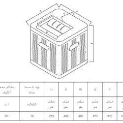 کولر آبی سپهر الکتریک SE 600 UD بالا زن