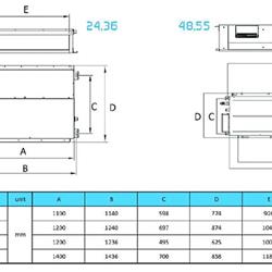 داکت اسپلیت کانالی میدیا مدل MHGT-48HWFN1