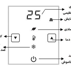 ترموستات گرمایشی مرصوص مدل TEC 355