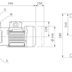 پمپ خطی سیرکوله ویلو سه فاز IPL 50/115-0.75/2