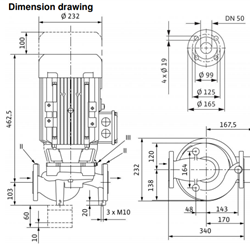 پمپ خطی سیرکوله ویلو سه فاز IPL 50/155-4/2