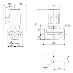پمپ خطی سیرکوله گراندفوس TP 40-230/2