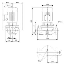 پمپ خطی سیرکوله گراندفوس TP 40-270/2