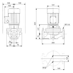 پمپ خطی سیرکوله گراندفوس TP 50-60/2