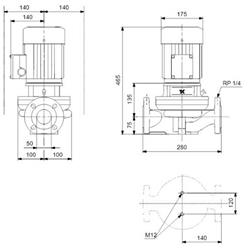 پمپ خطی سیرکوله گراندفوس TP 50-120/2