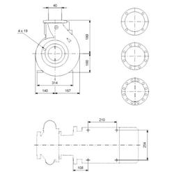 پمپ آب گراندفوس NB 40-200/206