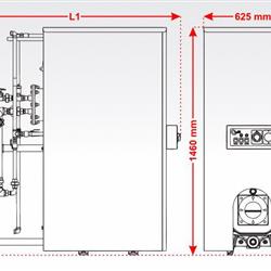 پکیج زمینی شوفاژکار آذرخش کوتاه 6 پره