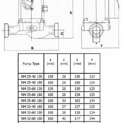 پمپ سیرکولاتور خطی سمنان انرژی مدل NM25-40 180