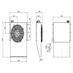 جت فن سانتریفیوژدمنده مدل DRJH-NN1.2/0.3-4/8T-560-50N-F300