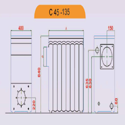 دیگ چدنی ایرفو 7 پره مدل C90